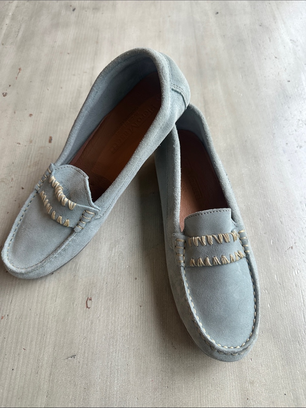 Piero Masetti Suede Loafers, Women’s Size 8.5